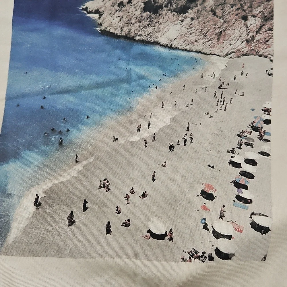 Madewell Cream Crewneck Muscle T Shirt - Picture 4 of 7